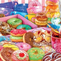 Hot Sale ⭐ Buffalo Games 1500 Pieces Donut Worry, Be Happy! 😀