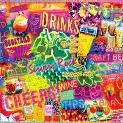 Best Pirce π Buffalo Games 1000 Pieces Neon Drinks π