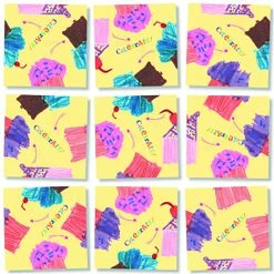 Buy ✨ Scramble Squares 9 Pieces Cupcakes 🧨