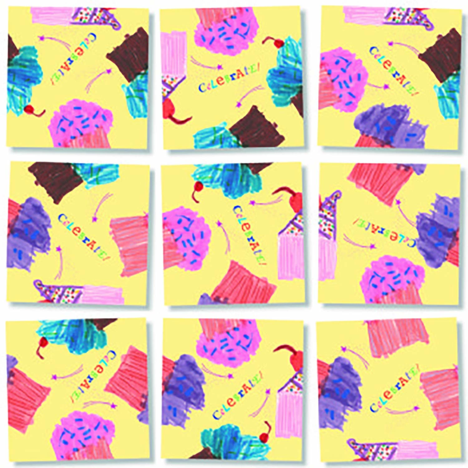 Buy โจ Scramble Squares 9 Pieces Cupcakes ๐งจ