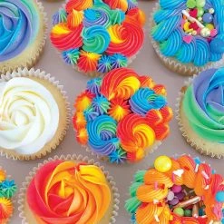 Promo 😀 Buffalo Games 300 Pieces Rainbow Cupcakes 🔔