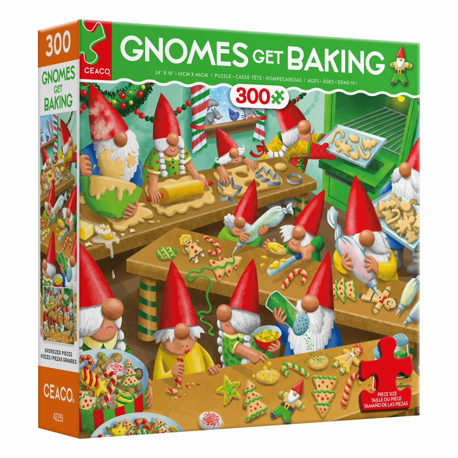 Discount ✨ Ceaco 300 Pieces Gnomes Get Baking Oversized Holiday 🛒 - Image 2