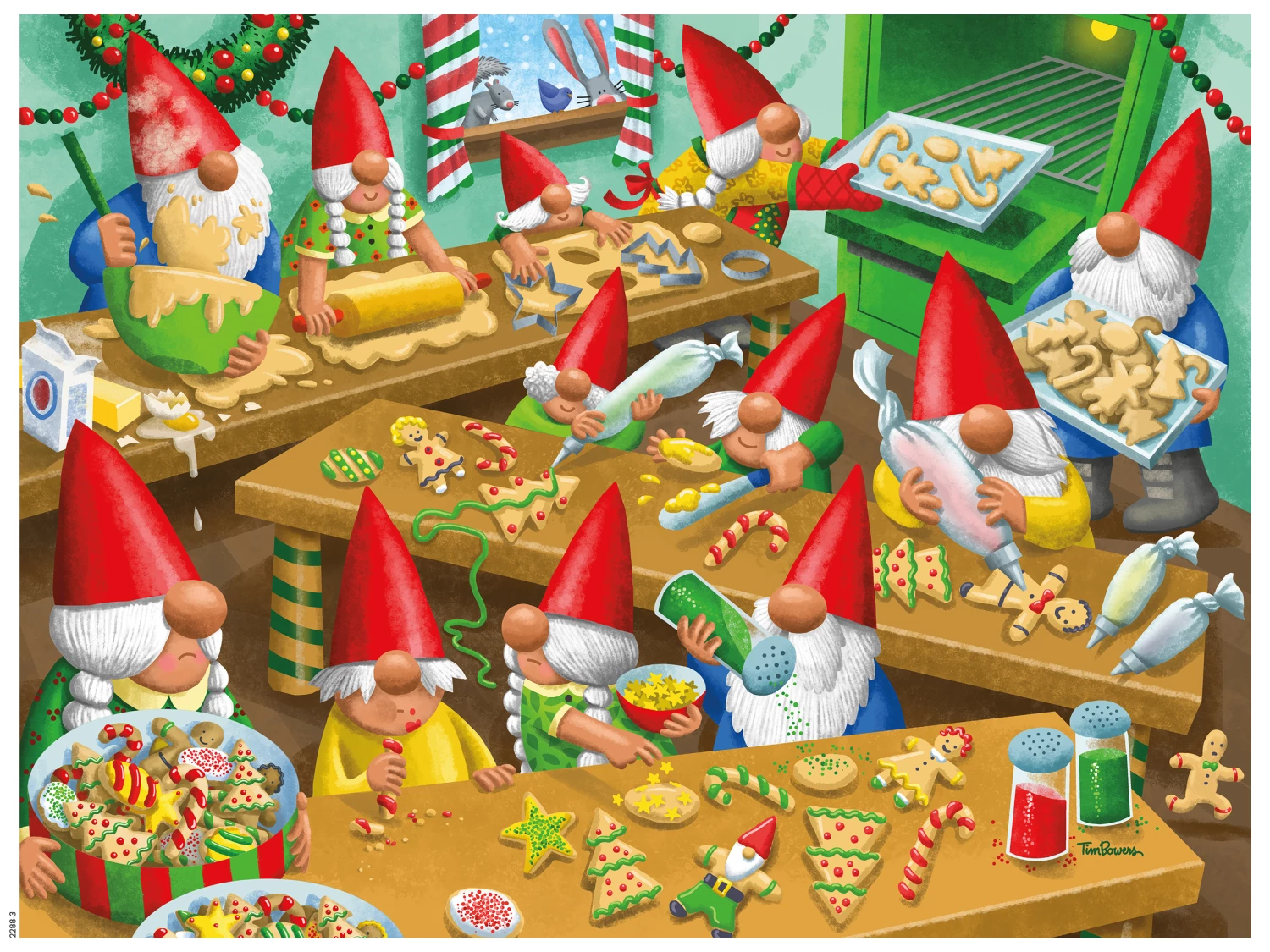 Discount ✨ Ceaco 300 Pieces Gnomes Get Baking Oversized Holiday 🛒