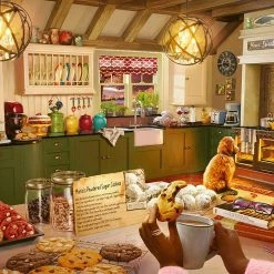 Discount ❤️ Ravensburger 750 Pieces Cozy Kitchen 🥰