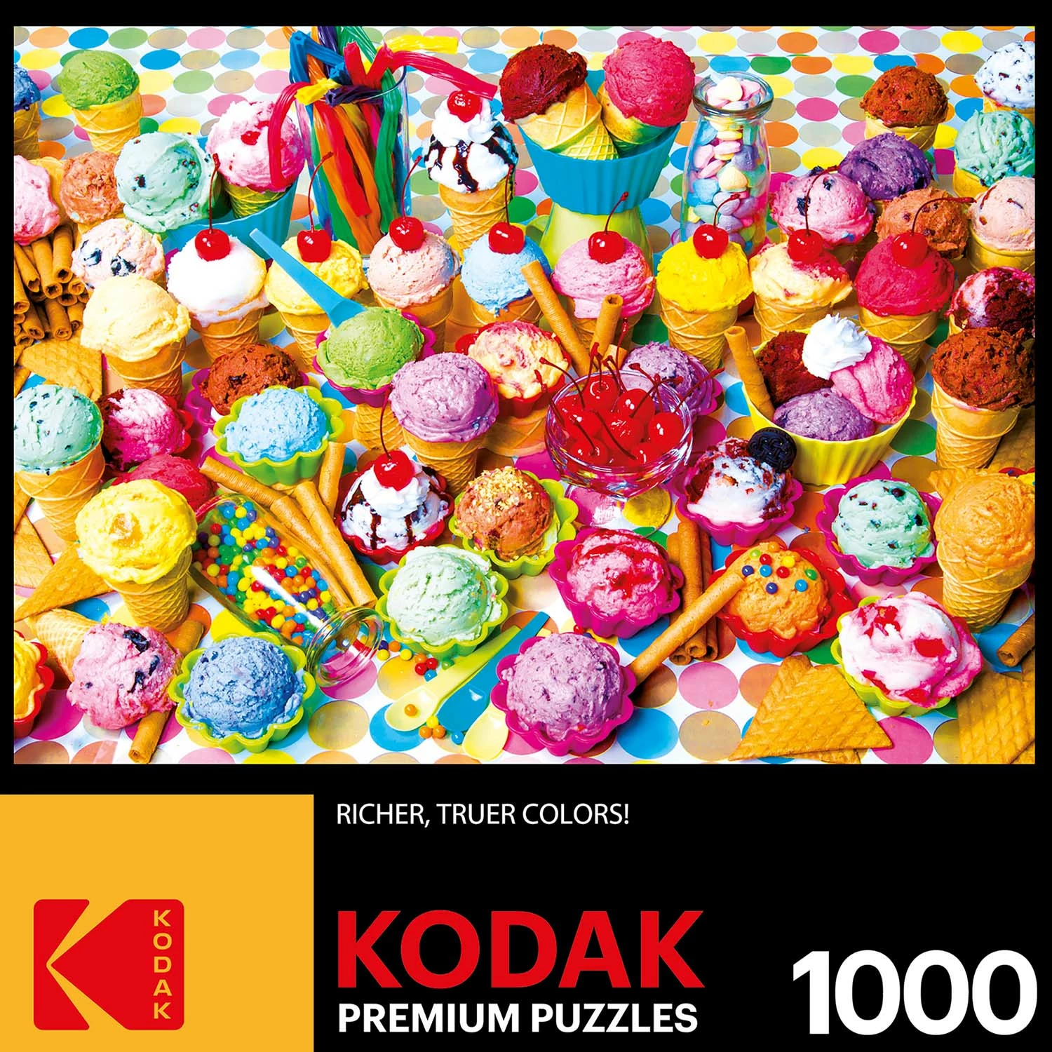 Best deal 🔔 Kodak 1000 Pieces Variety Of Colorful Ice Cream 🌟 - Image 5