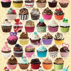 Cheapest 👏 Eurographics 1000 Pieces Chocolate Cupcakes 👍