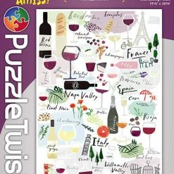 Brand new โจ PuzzleTwist 1000 Pieces Wine, Vino, Vin Twist Puzzle โค๏ธ