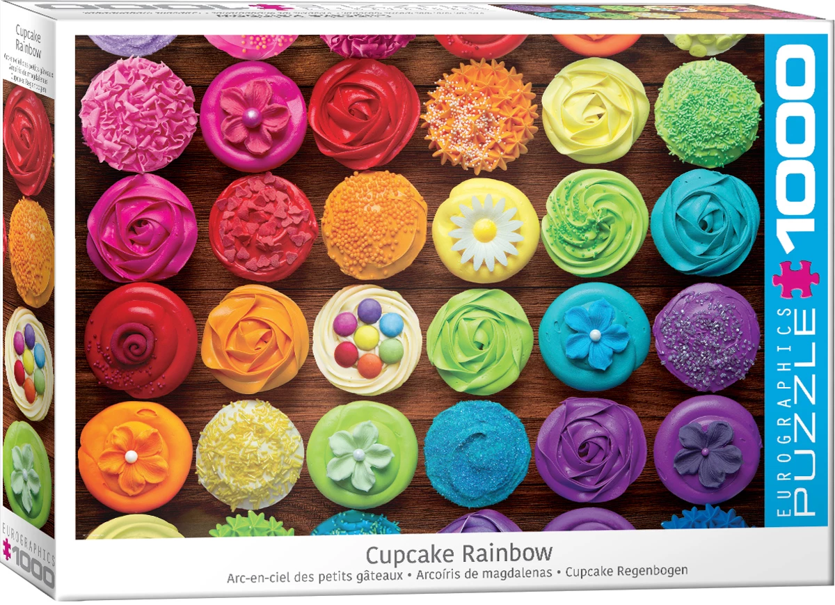 Promo β¨ Eurographics 1000 Pieces Cupcake Rainbow π - Image 2