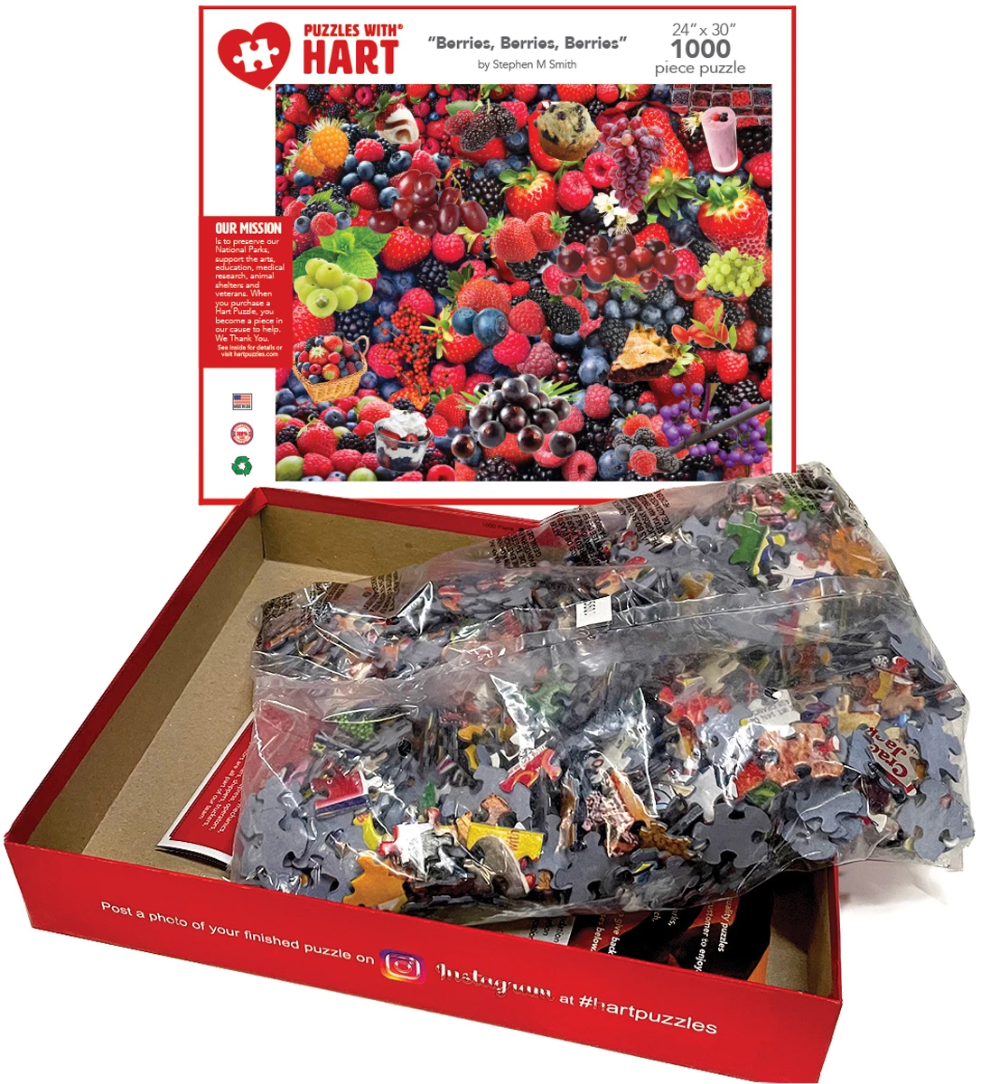 Buy 🛒 Hart Puzzles 1000 Pieces Berries, Berries, Berries ✔️ - Image 3