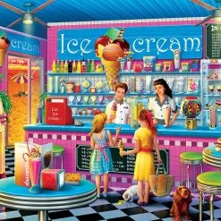 Promo ❤️ MasterPieces 750 Pieces Anna's Ice Cream Parlor 🛒