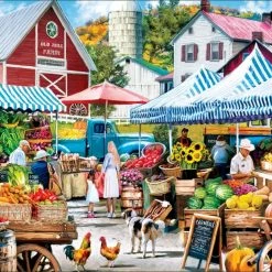 Budget ⌛ MasterPieces 750 Pieces Old Mill Farm Stand 😍