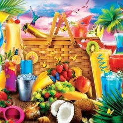 Hot Sale 😉 MasterPieces 550 Pieces Picnic On The Beach 👍