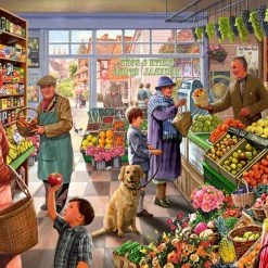 New 🔥 Vermont 🔔 Christmas Company 1000 Pieces Village Grocer 😀