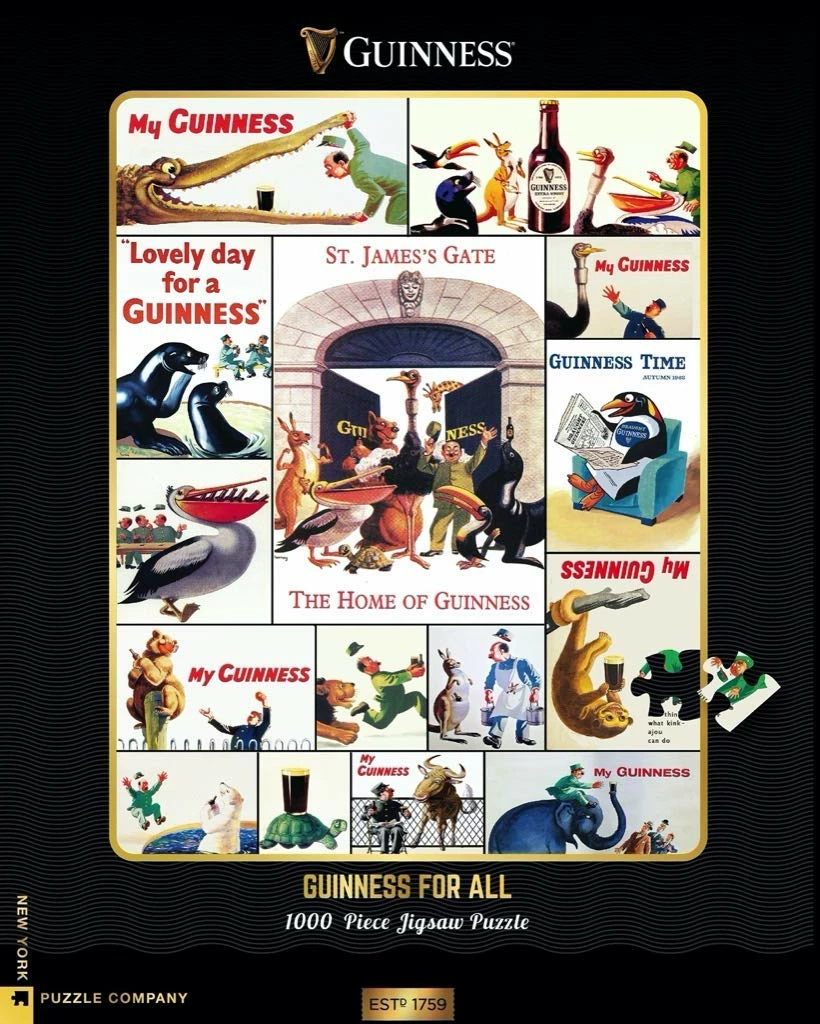 Buy ๐ฅฐ New York Puzzle Co 1000 Pieces Who's Got The Guinness? ๐ - Image 2