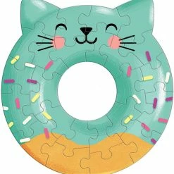 Outlet 😉 Mudpuppy 24 Pieces Cat Donut Mini Puzzle ⭐